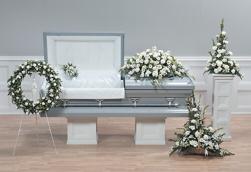 White Funeral Flowers