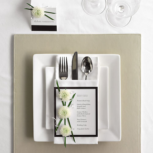 Floral Menu Accent