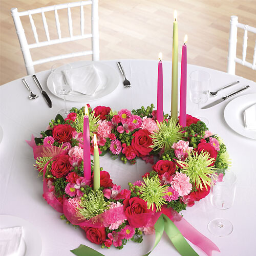 Heart-Shaped Centerpiece