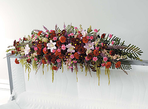 Mixed Flower Casket Adornment